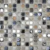 Mosaïque Clavier Beige Noir Mix brillant 31,5 x 31,5 cm